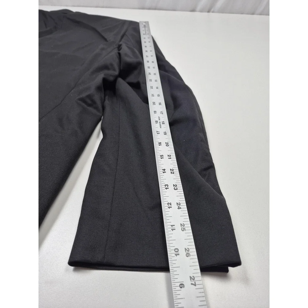 Calvin Klein Suit Mens 50 Long Black Super 140s Wool 2 Piece 45x36 NWT FLAW